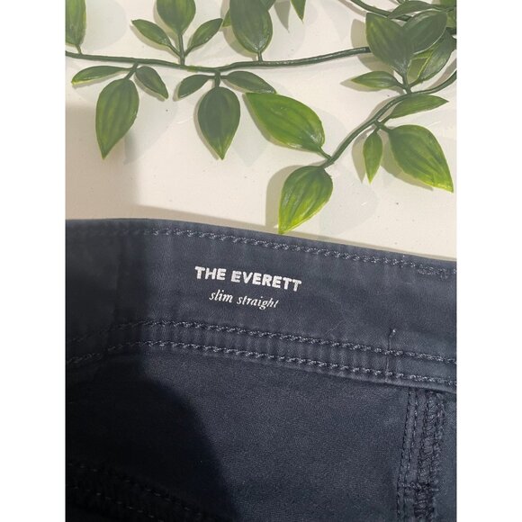 Adriano Goldschmied Pants Men 31x32 Black Chino The Everett Slim Straight Pocket - Picture 8 of 14